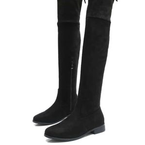 Lace back over the knee boots